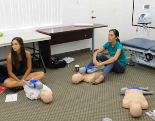 The cardiopulmonary resuscitation (CPR) class of National Academy of Osteopathy